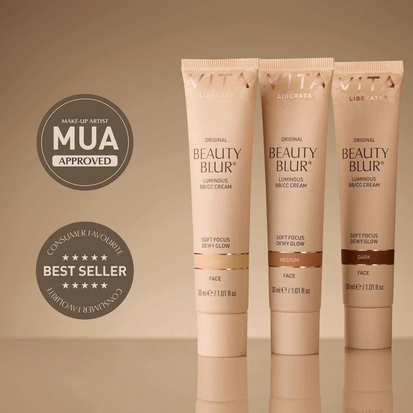 BEAUTY BLUR & FACE BRUSH SET: DARK - Image 3